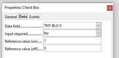Image Data tab of Check Box Properties